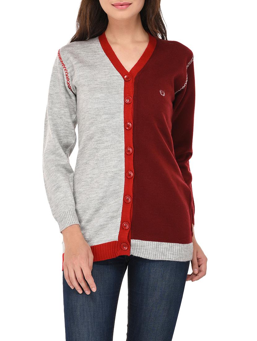 multicolored woollen cardigan - 14422147 - Zoom Image - 1