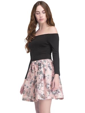 black off shoulder dress - 14422304 - Standard Image - 3