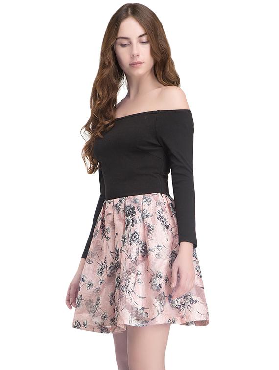 black off shoulder dress - 14422304 - Zoom Image - 3
