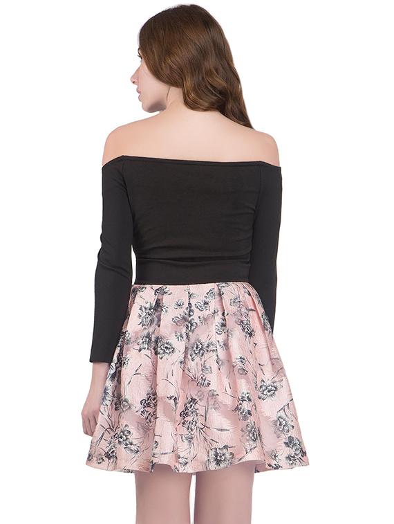 black off shoulder dress - 14422304 - Zoom Image - 4