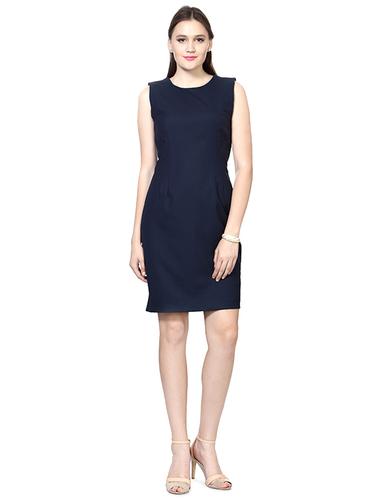 navy blue sheath dress - 14422353 - Very Small Image - 1