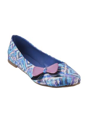 blue tpr slip on ballerina - 14422394 - Standard Image - 1
