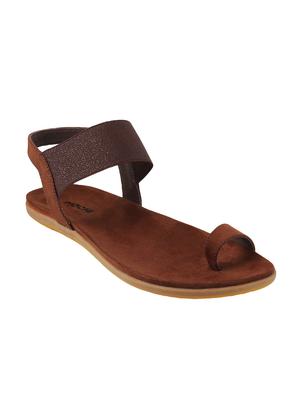 brown tpr back strap sandals - 14422420 - Standard Image - 1