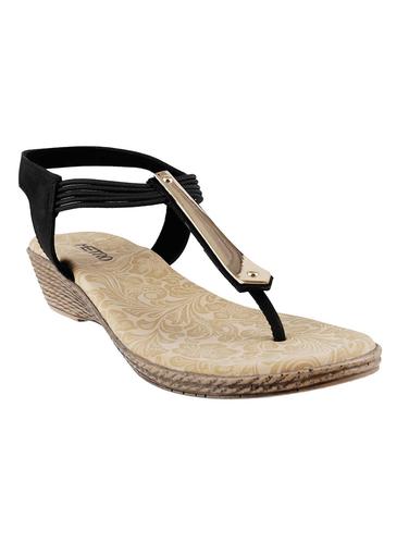 black pu back strap wedges - 14422443 - Very Small Image - 1