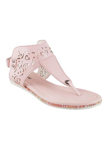 pink pu back strap sandals - 14422458 - Very Small Image - 1