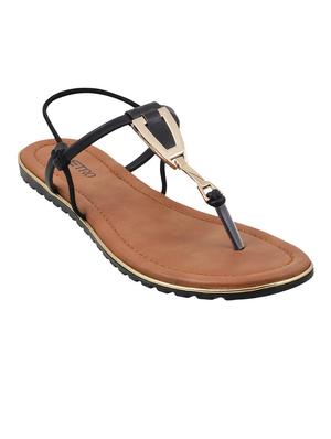 black tpr back strap sandals - 14422466 - Standard Image - 1