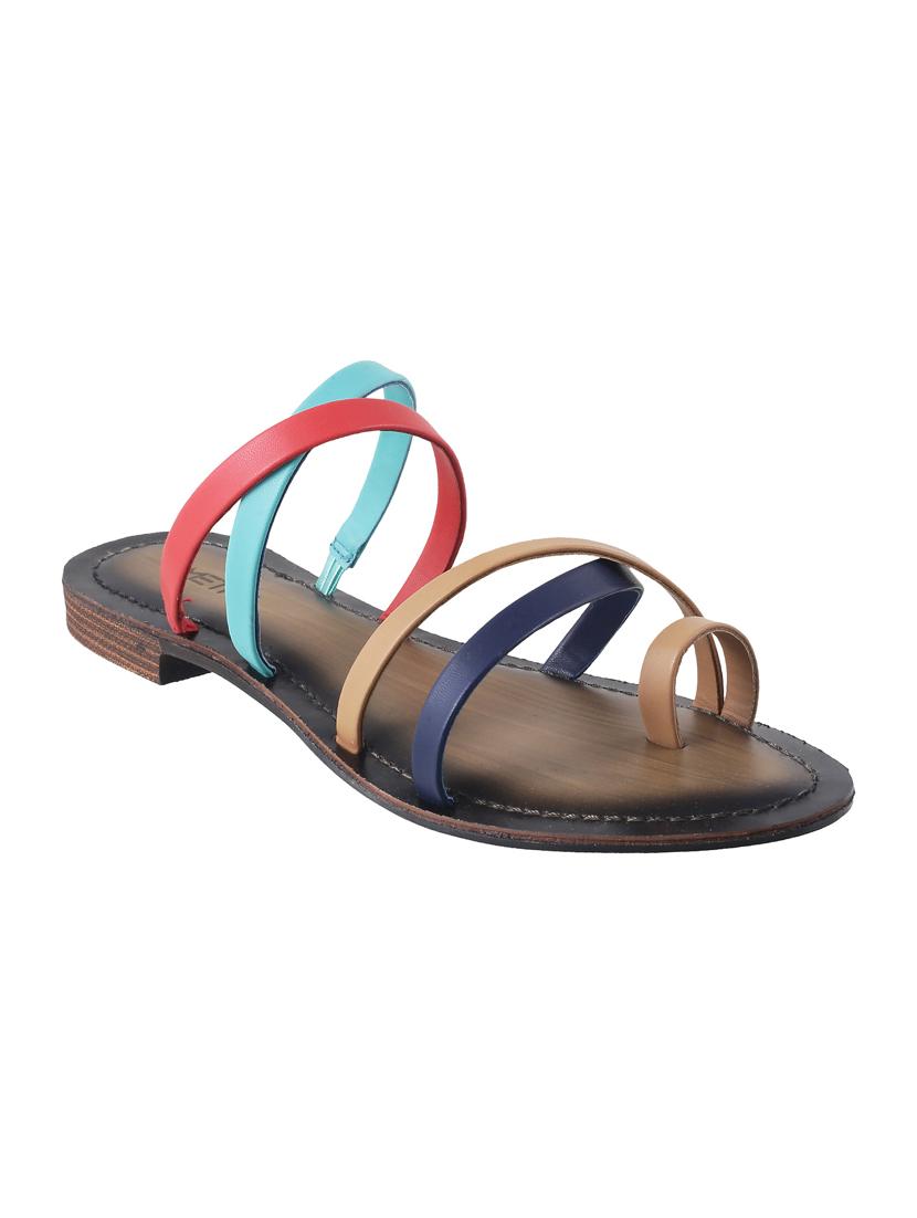 multi colored one toe sandal - 14422561 - Zoom Image - 1
