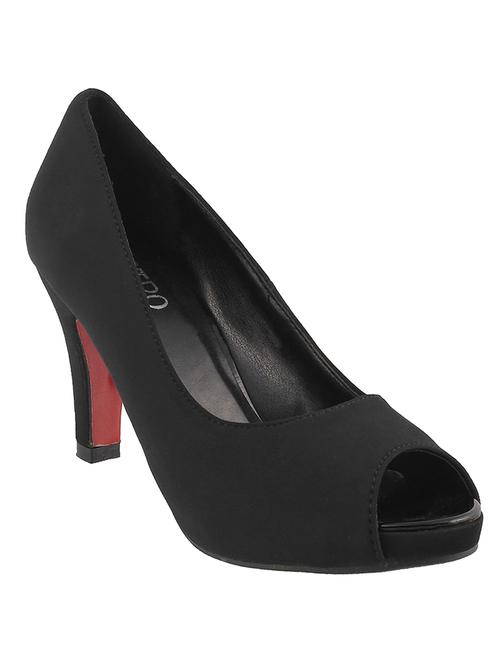 black sheet slip on pumps - 14422648 - Standard Image - 1