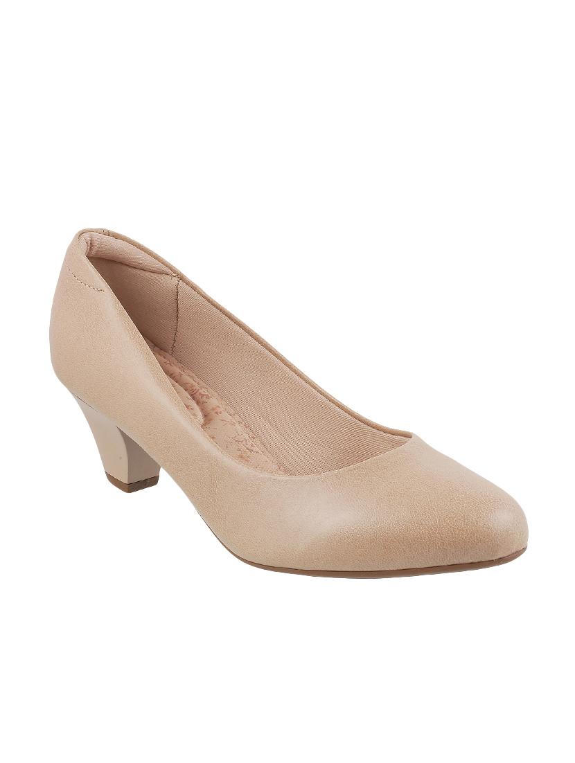 beige sheet slip on pumps - 14422655 - Zoom Image - 1