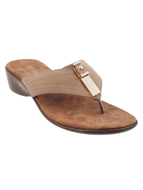 beige open thong sandal - 14422701 - Standard Image - 1