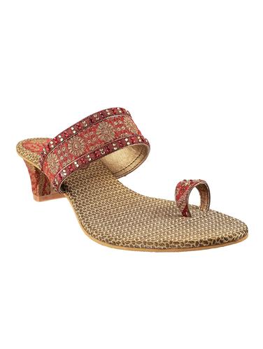 maroon one toe sandal - 14422746 - Very Small Image - 1