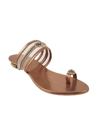 gold one toe sandal - 14422750 - Very Small Image - 1