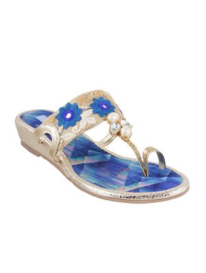 blue tpr one toe sandals - 14422764 - Standard Image - 1