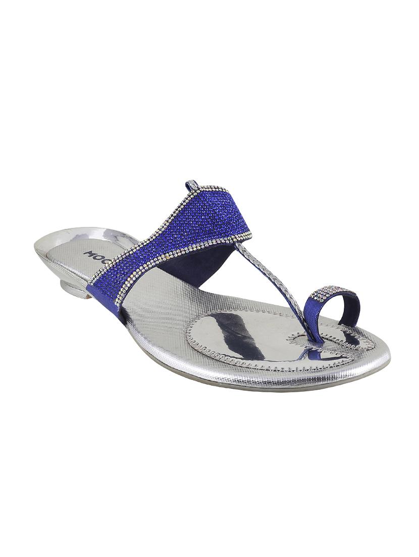 blue sheet one toe sandals - 14422771 - Zoom Image - 1