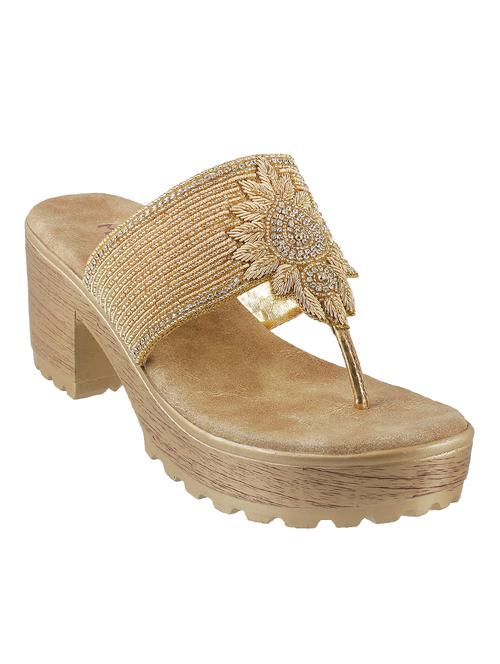gold toe separator sandal - 14422784 - Very Small Image - 1