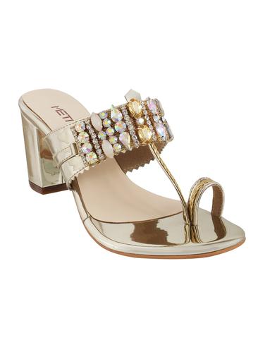 gold one toe sandal - 14422799 - Very Small Image - 1