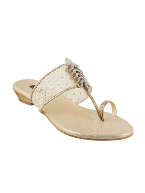 gold one toe sandal - 14422808 - Standard Image - 1