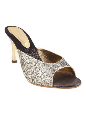 silver slip on sandal - 14422814 - Standard Image - 1