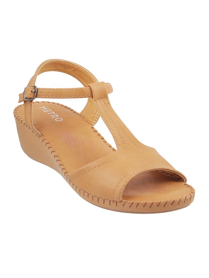 tan ankle strap wedge - 14422945 - Zoom Image - 1