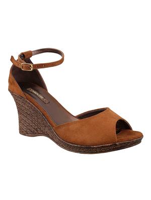 tan ankle strap wedge - 14422998 - Standard Image - 1