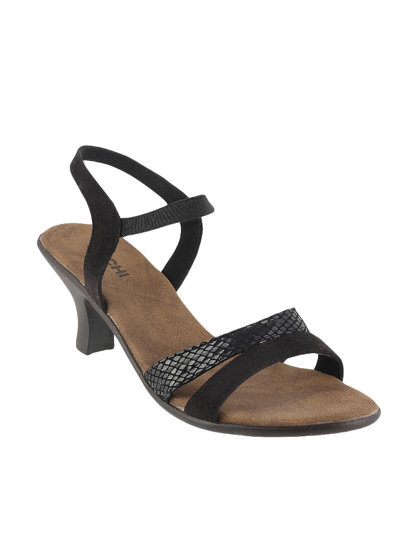 black pu back strap sandals - 14423013 - Zoom Image - 1