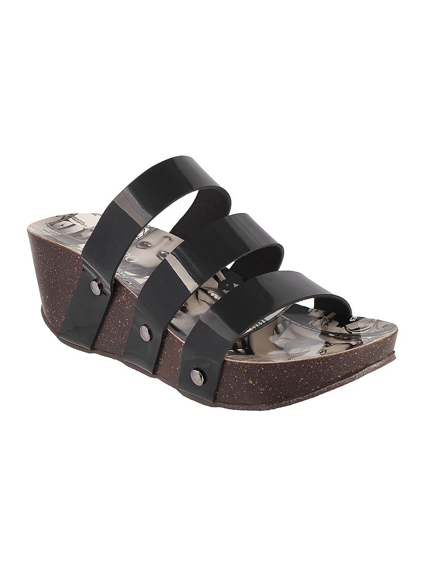 black tpr slip on wedges - 14423035 - Zoom Image - 1