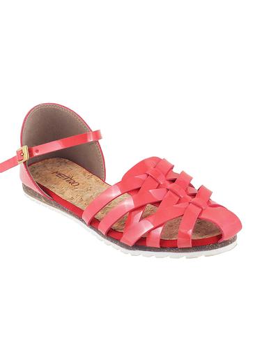 red ankle strap sandal - 14423050 - Very Small Image - 1