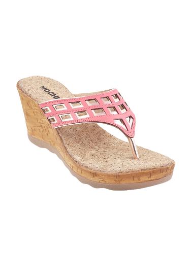 pink open thong wedge - 14423075 - Very Small Image - 1