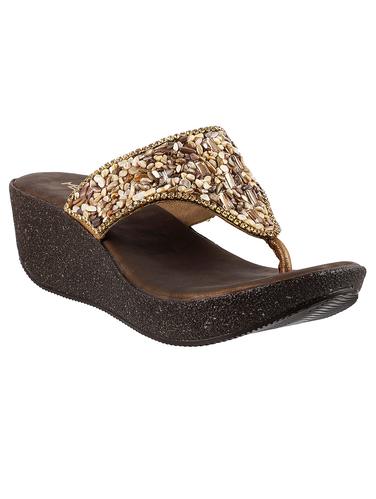 copper open thong wedge - 14423088 - Very Small Image - 1