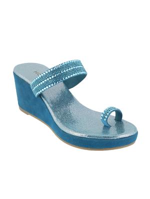 blue one toe wedge - 14423104 - Standard Image - 1