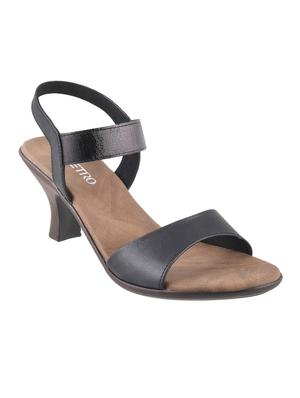 black pu back strap sandals - 14423122 - Standard Image - 1