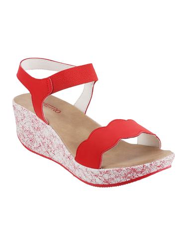 red tpr back strap wedges - 14423129 - Very Small Image - 1