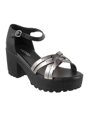 black ankle strap sandal - 14423130 - Standard Image - 1