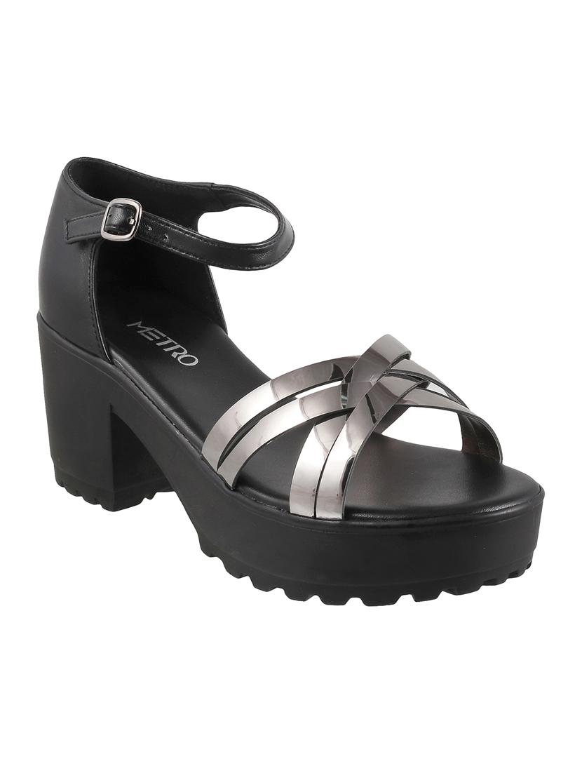 black ankle strap sandal - 14423130 - Zoom Image - 1