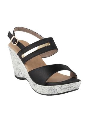 black tpr back strap wedges - 14423151 - Standard Image - 1