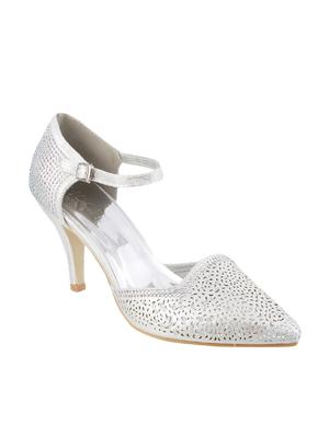 silver ankle strap sandal - 14423174 - Standard Image - 1
