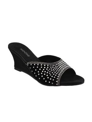 black sheet slip on wedges - 14423180 - Standard Image - 1
