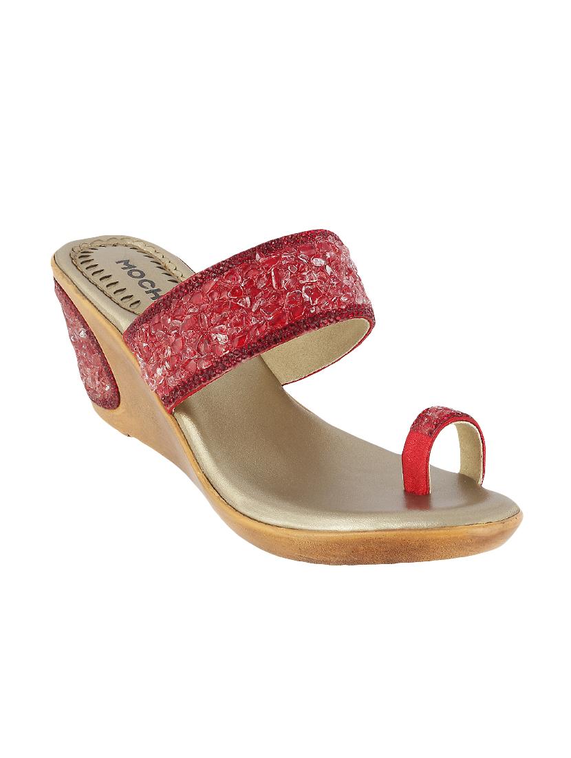 maroon one toe wedge - 14423207 - Zoom Image - 1