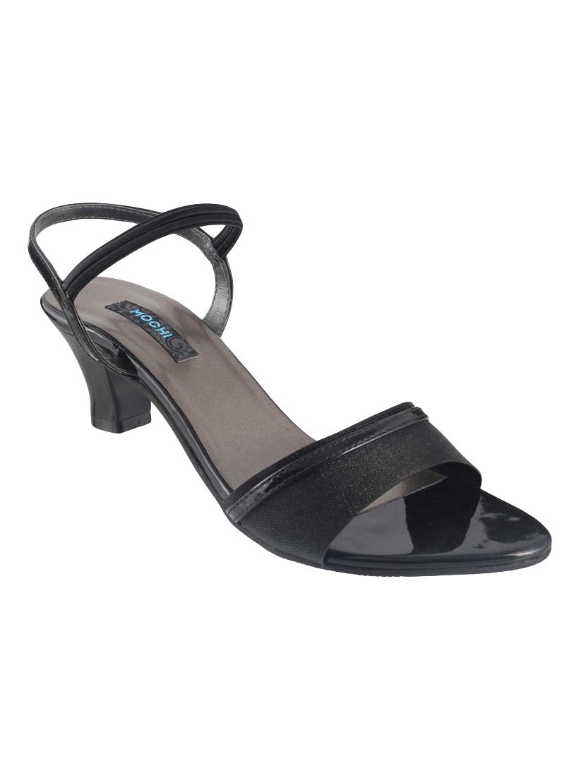 black sheet back strap sandals - 14423236 - Zoom Image - 1