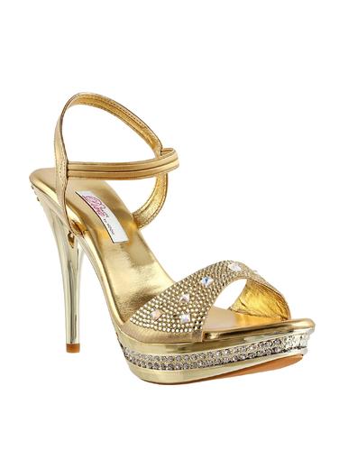gold tpr back strap sandals - 14423273 - Very Small Image - 1