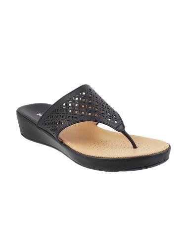 black open thong wedge - 14423274 - Very Small Image - 1