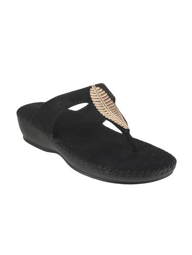 black leather slippers - 14423280 - Very Small Image - 1