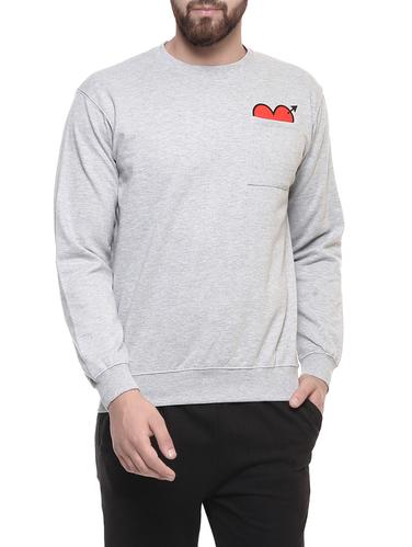 grey fleece sweatshirt - 14423565 - Very Small Image - 1