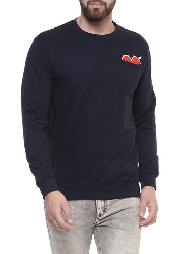 navy blue fleece sweatshirt - 14423566 - Very Small Image - 1