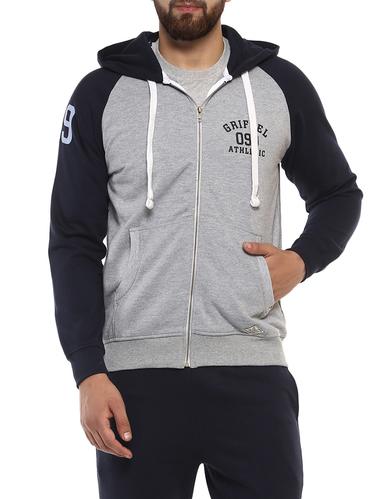 grey fleece raglan sweatshirt - 14423590 - Very Small Image - 1