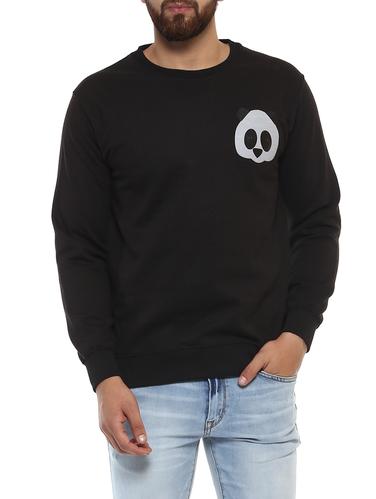 black fleece sweatshirt - 14423591 - Very Small Image - 1