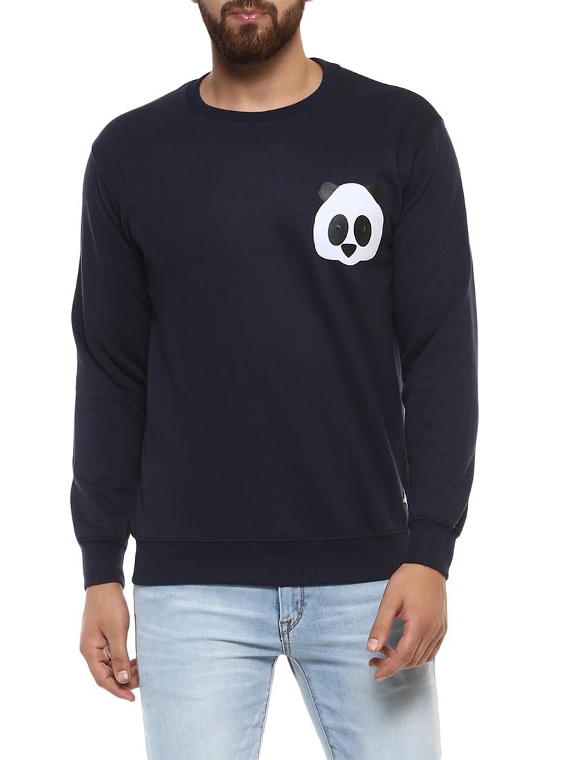 navy blue fleece sweatshirt - 14423592 - Zoom Image - 1