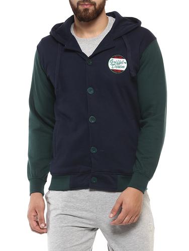 blue fleece color block sweatshirt - 14423602 - Very Small Image - 1