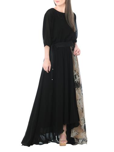 black georgette maxi dress - 14423995 - Very Small Image - 1