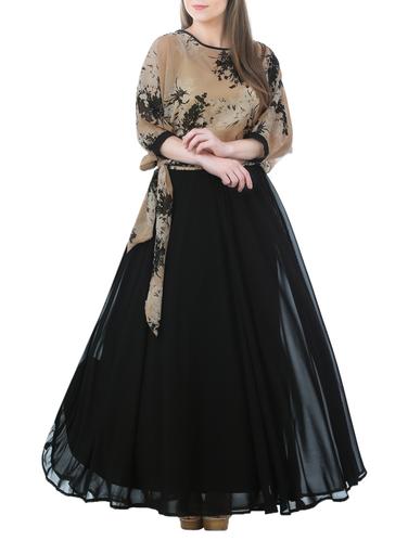 black printed belted dress - 14423996 - Very Small Image - 1